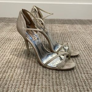 Silver/Gold High Heel Dress Shoes